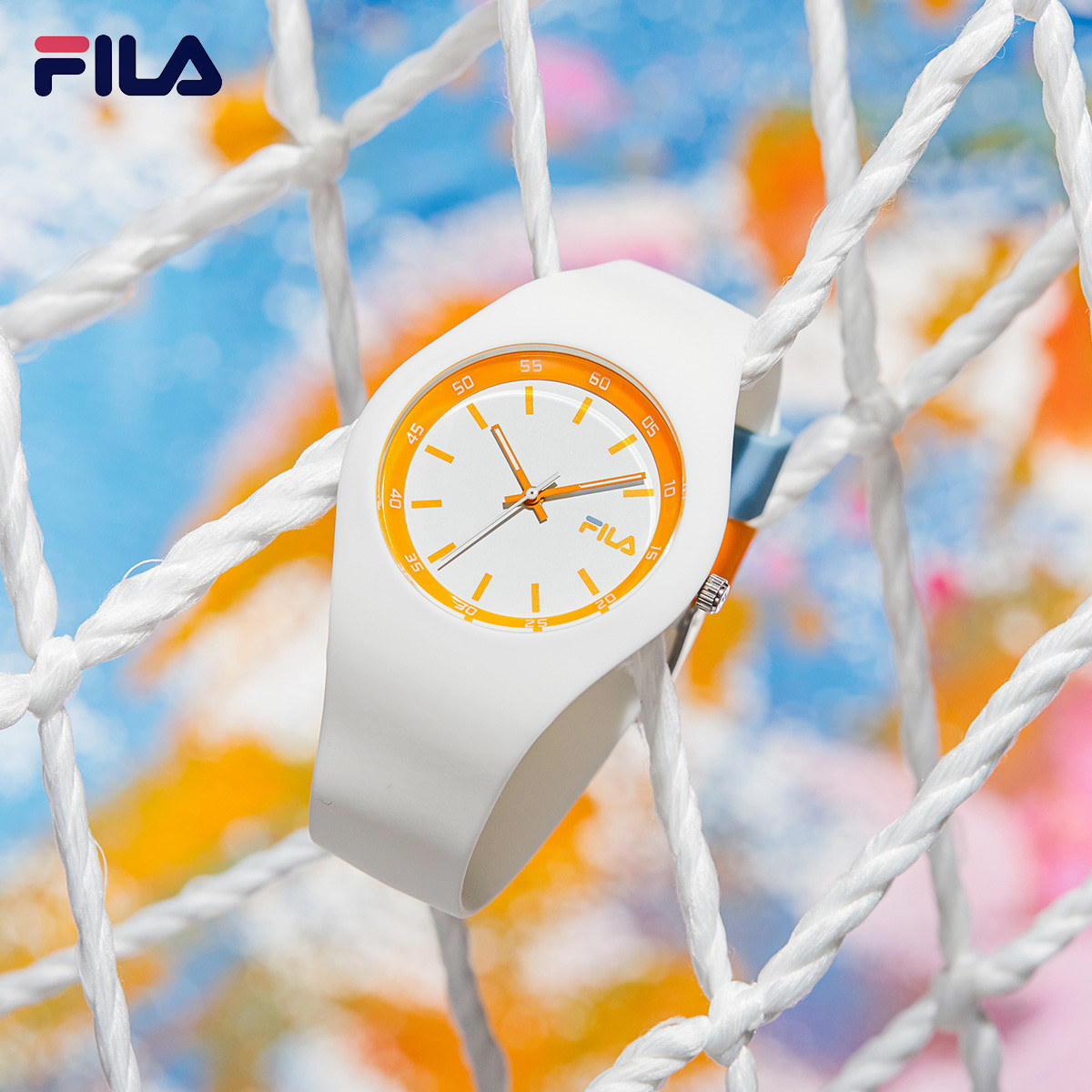 (520 gifts) {Exclusive} FILAFila watches between male and female students Silicone Gel Sports Jelly Watches 671