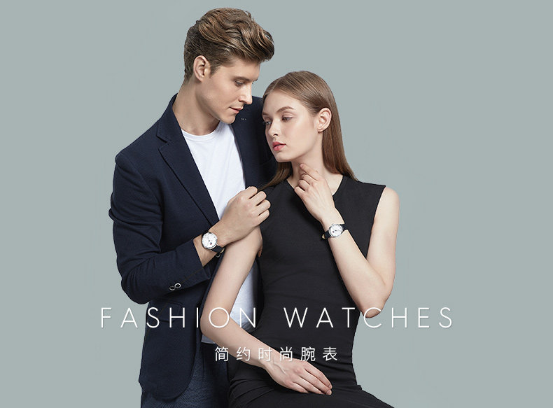 斐乐 FILA 情侣石英表 简约皮带腕表 图1