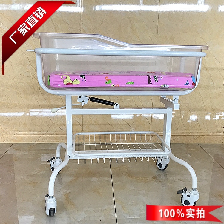 Manufacturer hot sale baby cart abs moon subcenter anti-spill milk newborn stainless steel cart hospital baby cot