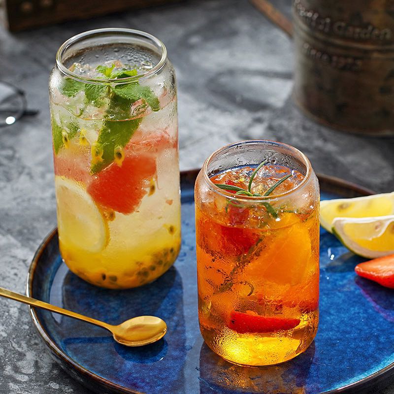 Net red ins wind cola cup can juice cup creative glass cold drink cup milk coffee cup milk tea cup