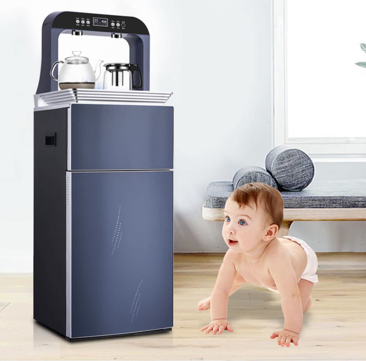 máy lọc nước nóng lạnh công nghiệp Máy lọc nước BRSDDQ dọc nhà tự động dưới nước xô ấm thông minh điều khiển từ xa mới máy trà thanh - Nước quả mua máy lọc nước