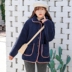Cao đẳng cừu gió tóc mái tóc dày áo khoác nữ 2020 mùa thu / mùa đông phổ biến áo kích thước nhỏ Hàn Quốc phiên bản áo lỏng lẻo 