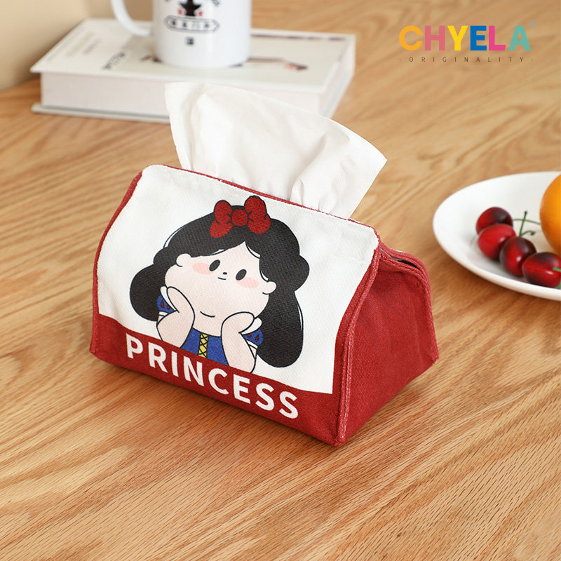 Original hand-drawn fat princess cute extract toilet box living room creative napkin collection box diy custom pattern AS