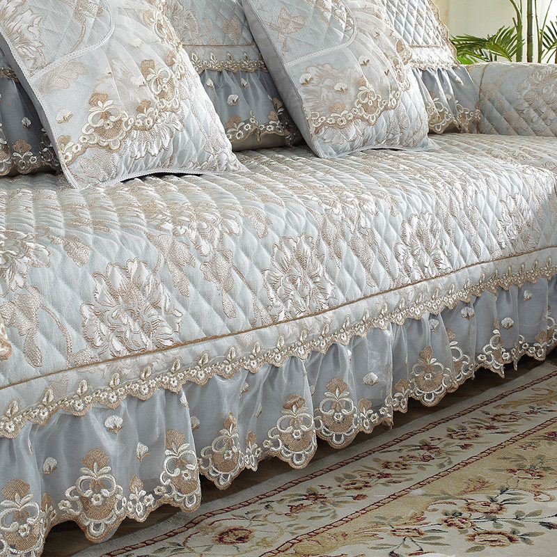 Sofa cushion light and luxurious 4 seasons universal Nordic minimalist anti-slip cushion subsofa cover full bag universal cover towels