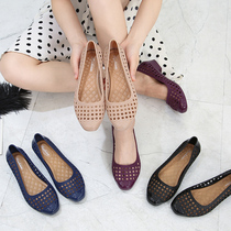 Han Edition Fashion Leisure Sandals Summer anti-skid bag head with rough heel hollow shortness in trend single shoes