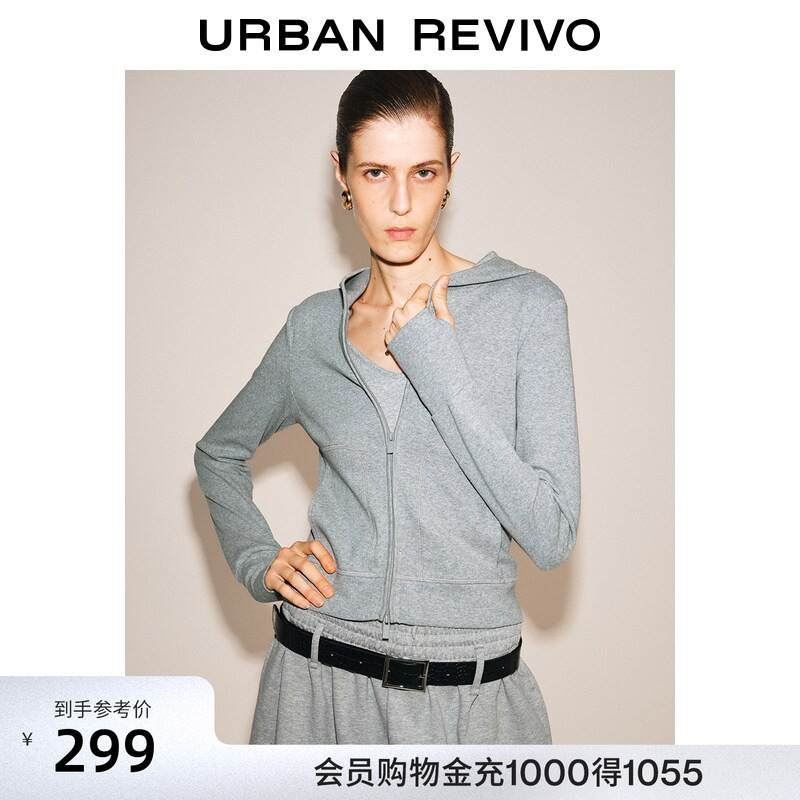 Ur2026 New Autumn Women's Casual Daily Sports Style Slim Fit Hooded Jacket Uwj160070 Ur2026 New Autumn Women's Casual Daily Sports Style Slim Fit Hooded Jacket Uwj160070