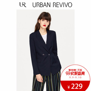 UR2018 mùa hè phụ nữ mới ve áo dài tay phù hợp với đi lại kinh doanh bình thường áo khoác WE19R1CN2000