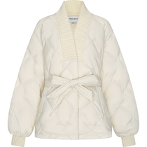 UR Autumn Winter New Womens Fashion Loose Design Sense Splicing Rhombus Quilted Duvet UWU130015