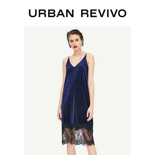 UR Сексуальное бархатное платье