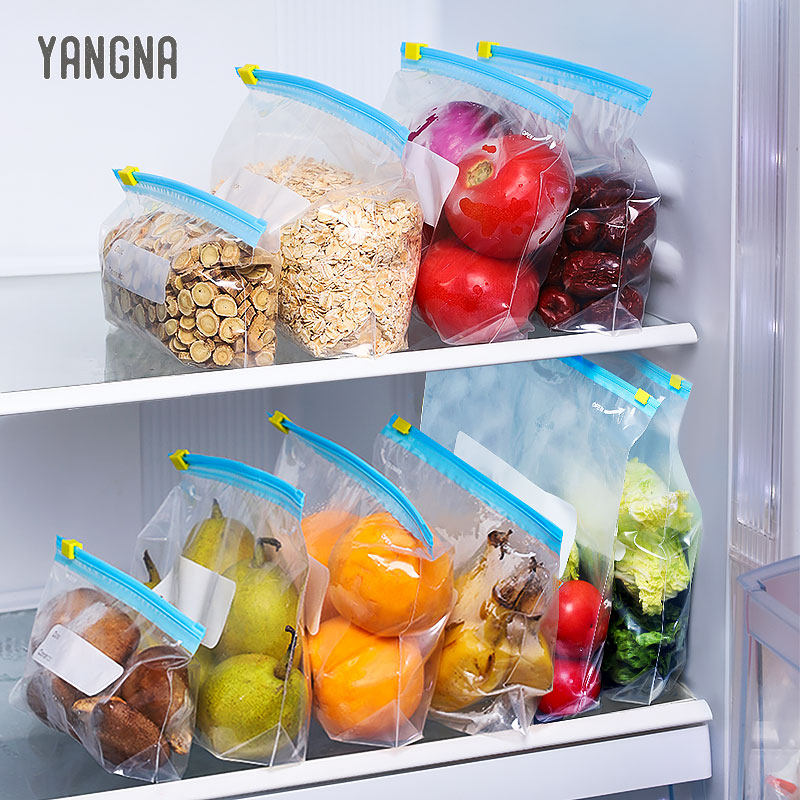 Sealed bag thickness grade fresh bag housefood refrigerator special skate sealed solid bag with self-sealed seal
