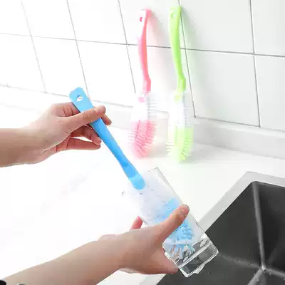 Decontamination cup brush Extended long handle Cup washing brush Cleaning brush Bottle brush Creative kitchen supplies