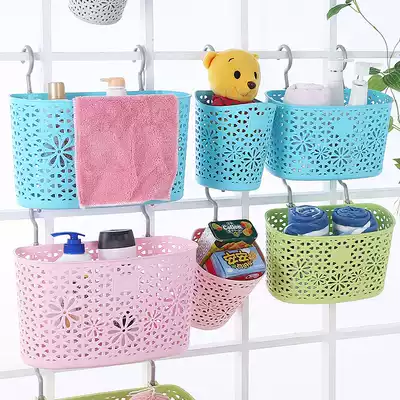 Plastic storage basket Powder room bathroom hanging basket Toiletries storage basket Storage basket storage basket Bath basket