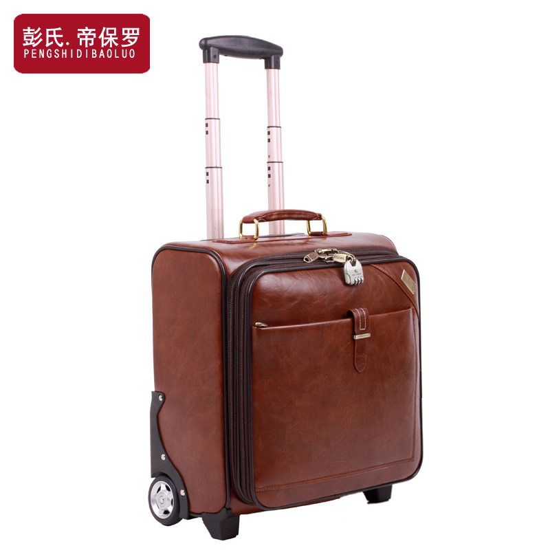Peng's Diloff Lauren polo trolley case male universal wheel retro luggage 18 22 computer boarding case female 28 inch suitcase