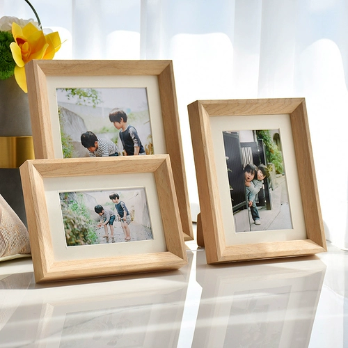 Фоторамка с твердым деревом, детка детей 6, шесть, 7, 7 8 10 дюймов печатать и мыть