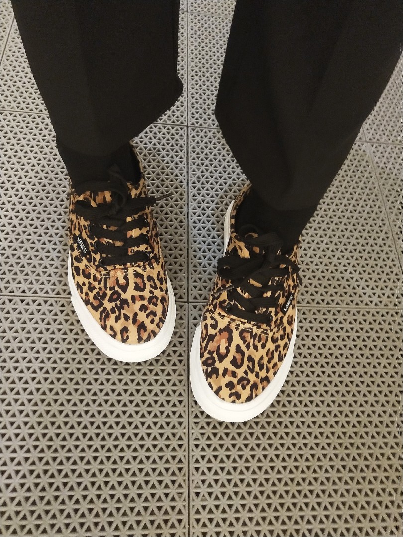 2018 mới Euvans giày vải da báo nữ sinh viên Hàn Quốc ulzzang hoang dã giày phong cách Harajuku shop giày sneaker