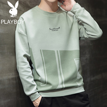 Playboy spring and autumn 2021 New sweater mens Tide brand round neck clothes without hat long sleeve Tide mens autumn clothes