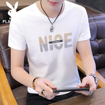 Playboy short sleeve T-shirt men 2021 new summer half sleeve mens clothes Korean trend summer clothes