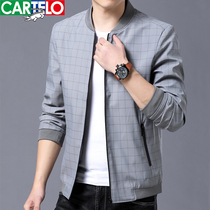 Kadile crocodile jacket mens spring and autumn mens coat middle-aged business casual thin eggjacket mens coat