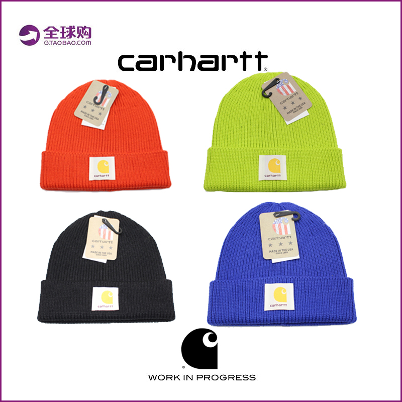 Carhartt Carhart Winter Warm Knitted Hat Fall/Winter Women Cold Hat Men's and Women's Couples Wool Hat Melon Hat