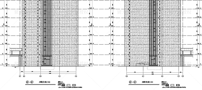 T37 建筑设计结构给排水暖通电气CAD施工图纸办公楼宿舍楼...-12