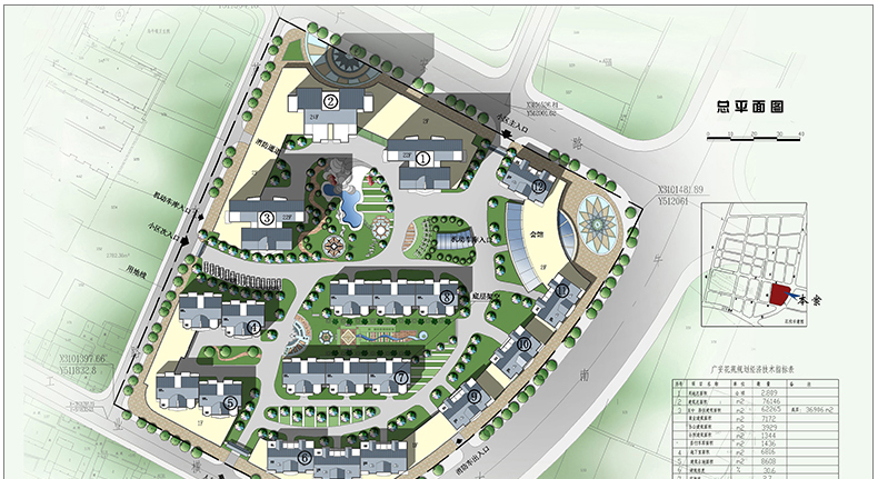 T154居住区住宅小区规划CAD总平面图设计方案高层景观建筑S...-39
