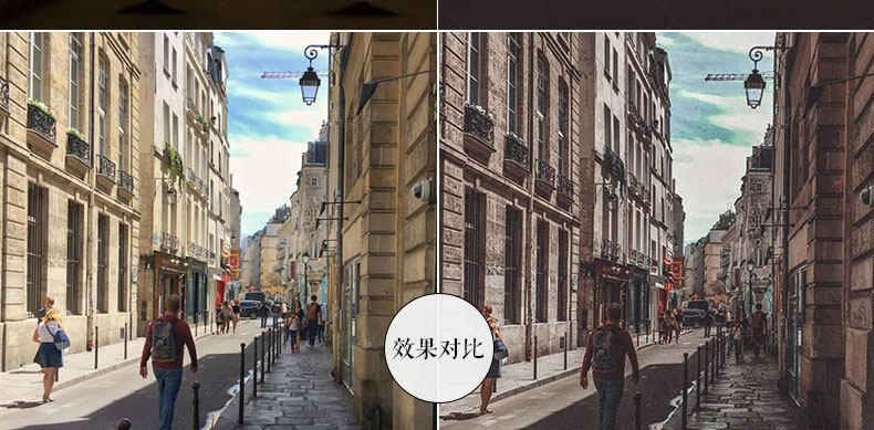 【预设】7款城市莫兰迪高级灰ins街拍旅拍调色预设 LR/PS/FCPX手机APP滤镜PR调色LUT插图(4)