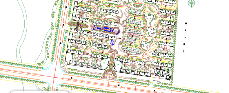 R047居住区住宅小区规划CAD总平面图设计方SU模型-18