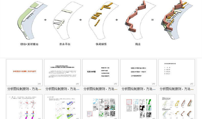 R046室外园林景观PSD分析图符号素材城市旅游规划-26