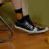 Square houlest thiết kế ban đầu thêu hoang dã đơn giản cotton hipster thể thao đôi vớ tất cao cổ nam Vớ thể thao