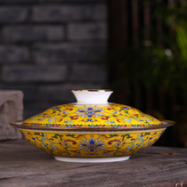 Jingdezhen Bone Porcelain Dish Bowl Home Ceramic Dish Tray With Cover Hotel Creativity Chinese Combined Dinner Plate 8 Inch