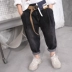 Quần áo trẻ em hợp thời trang bé trai quần denim bố 2020 quần áo thu đông mới Phiên bản Hàn Quốc của quần ống rộng trẻ em lớn - Quần jean Quần jean