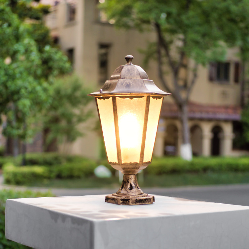 European-style wall lamp column head lamp wall lamp square outdoor lamp gate pillar courtyard garden lamp LED