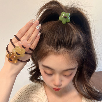 Sweet and Fresh Floral Hair Ties for Women, Cute and Versatile Hair Bands, Rubber Bands, Forest-Style Hair Rings, Summer Hair Accessories