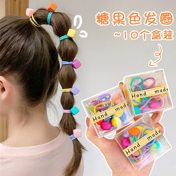 Hair Ties for Girls, Summer 2025 New Style, Children's Leather Ponytail Holders, Hair Bands, Cute Hair Accessories