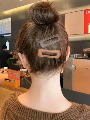 Korean hairclip girl bangs broken hair side clip side head fixed hair BB clip hairclip hairclip headgear