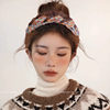 High Skull Headband Women's Autumn and Winter Hair Accessories Wool Wide-Brimmed Headband 2025 New Plush Hair Bundle Hairpin Pressed Hair Headwear