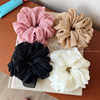 Champagne-Colored Pleated Mesh Hair Tie, Bubble Scrunchie, Ponytail Holder, High Elasticity, Durable, Elegant Hair Accessory