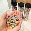 300 Pieces of Canned Children's Hair Ties That Do Not Damage Hair, Small Size for Tying Small Ponytails, Thumb-Sized Hair Bands, Hair Accessories for Girls