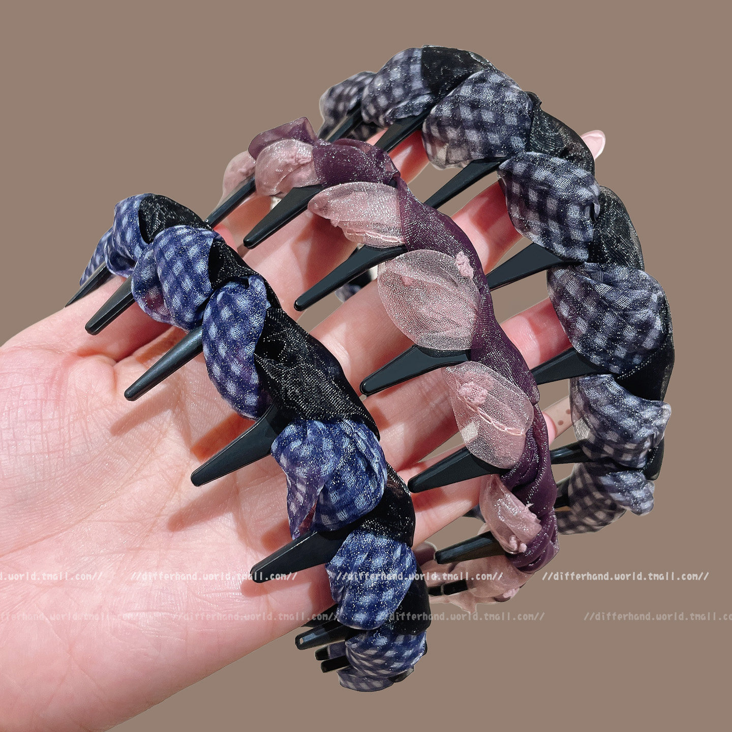 Mesh High-Top Headband for Women 2026 New Style, High-End Non-Slip Face-Washing Headband, Daily Wear Hair Clip Headwear