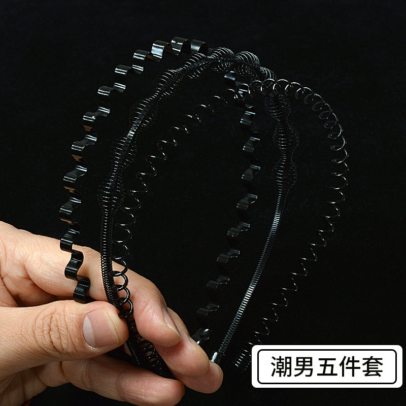 Men's hair band Summer big back headdress invisible face wash women's hair clip sleeping hair cave hair band hair clip Trendy men's hair band