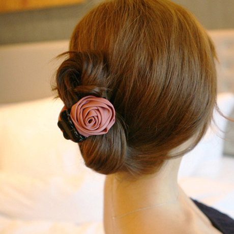 Clearance~Rose clip flower Korean hair clip Korean version of the clip hair clip Hair clip ponytail clip head accessories Hair accessories