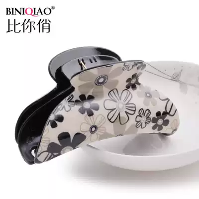 Hair catching hairclip hair gripper hairclip floral headdress jewelry Korean hair headdress acrylic gripper Queen