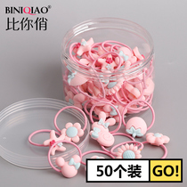 50 sets Childrens Day hair accessories Hairband head rope Princess baby hair rope girl tie hair does not hurt hair small rubber band