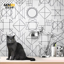 300300 Geometric tiles Line floor tiles Mix tiles Nordic simple style kitchen and bathroom wall tiles Balcony non-slip floor tiles