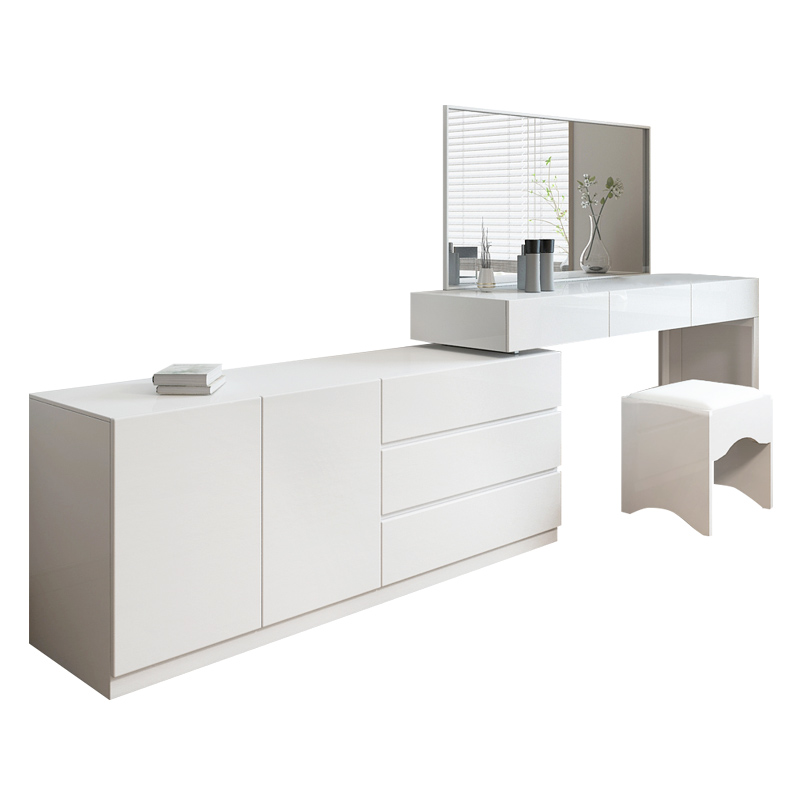 Red Paint Multifunction Network Dresser Bedroom Small Apartment