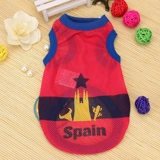 Новая собачья одежда Весна, осень и лето Тонкий питомец Кубок мира по футбол