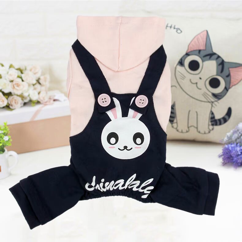 Quần áo cho chó mùa thu và mùa đông mới Teddy VIP nhỏ và vừa chó cưng dây đeo quần áo bốn chân chó con chó con trang phục chó con - Quần áo & phụ kiện thú cưng áo cho chó poodle