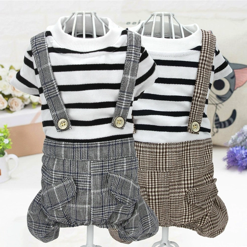 Собачья одежда Весна и осень и лето, Тедди -четыре -футбольная одежда, маленькая и средняя одежда для собак, красивые брюки, домашние животные четыре юбки