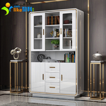 Post-modern light luxury bookcase Office bookshelf Simple modern space-saving bedroom Floor-to-ceiling bedroom file cabinet Data cabinet