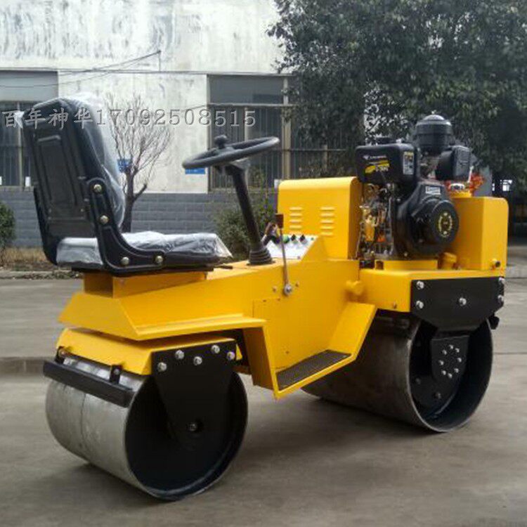 Manufacturer direct sales 850 seat driving type pressure road machine push diesel single double steel wheel pressure road machine small pressure road machine